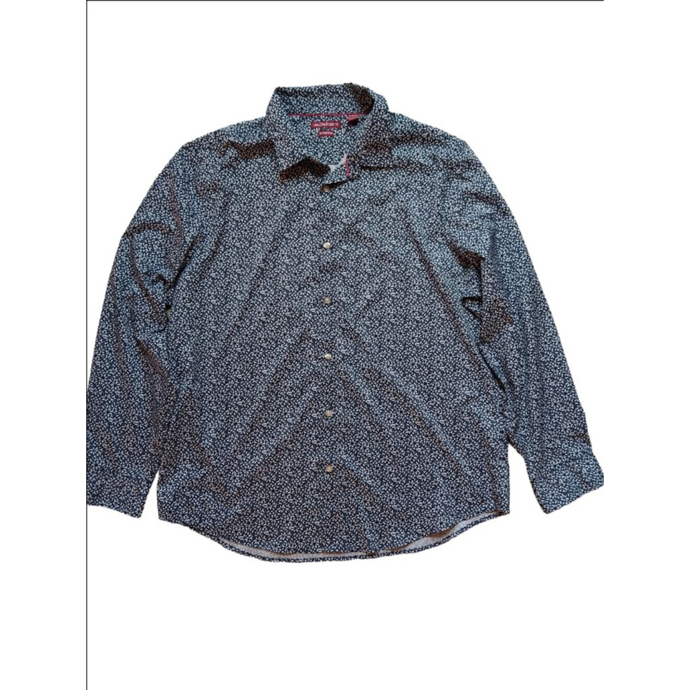 Men's A[X]IST Button-Up Shirt XXL Blue Floral